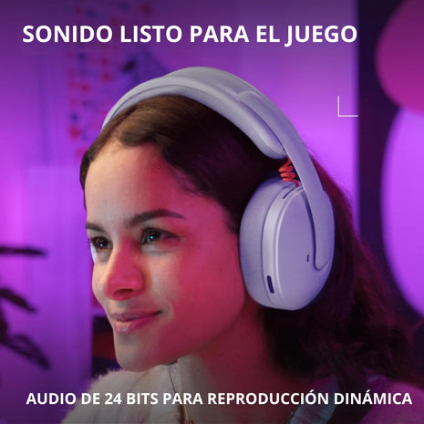 Audífonos Diadema Gamer Inalámbrica Logitech G325 LIGHTSPEED Bluetooth PC/PS5/Switch/Xbox - Lila