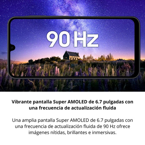 Celular Samsung Galaxy A17 4G Dual SIM Super AMOLED 6.7” 90Hz 128GB/4GB 50MP OIS IP54 5000mAh - Azul Claro