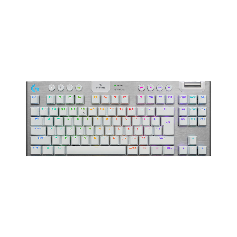 Teclado Gamer Logitech G915 X Lightspeed Tkl / Mecánico Slim - Blanco