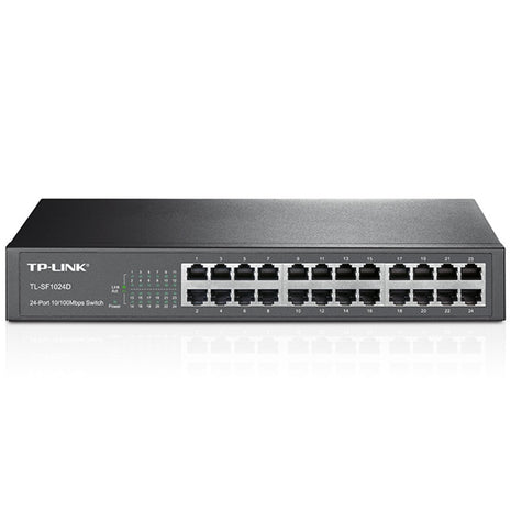 Switch 24 Puertos 10/100 Escritorio/rack, Tp-link Tl-sf1024d