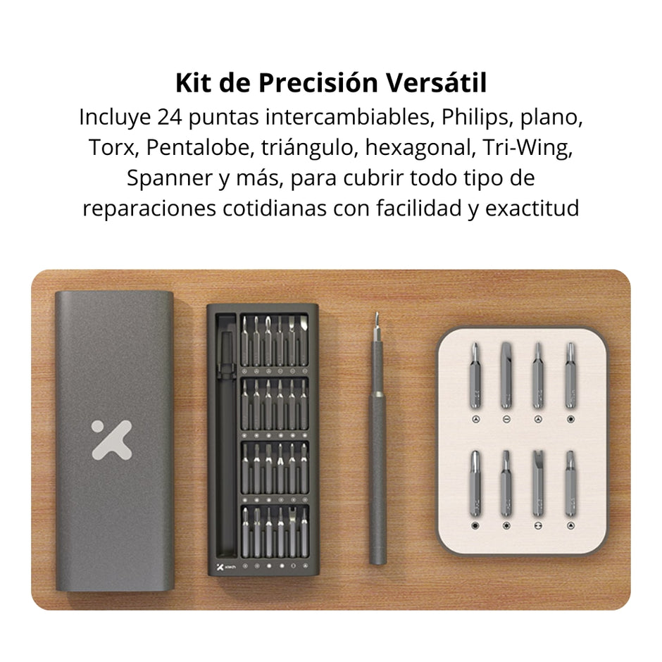 Kit Destornillador Alta Precisión 25 en 1 Xtech XTA-820