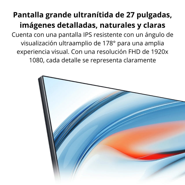Monitor Xiaomi A27i 2026 IPS 27” Full HD 1080p 144Hz Brillo de 300nits Calibrado ∆E<1 HDMI/DP - Negro