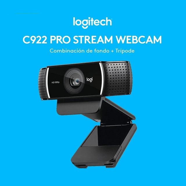 Cámara Web Logitech C922 Pro Stream Webcam 1080p Con Trípode