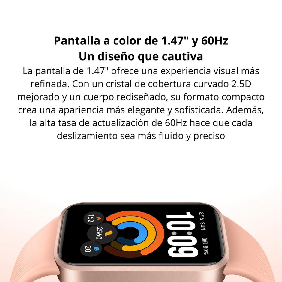 Pulsera Inteligente Xiaomi Smart Band 11 Active TFT 1.47” 60Hz SpO2 50 Modos Batería 21 Días IP68 - Negro