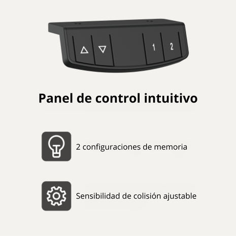 Escritorio Eléctrico de Altura Ajustable TechGo DMTB3-NE Diseño Ergonómico y Moderno - Negro