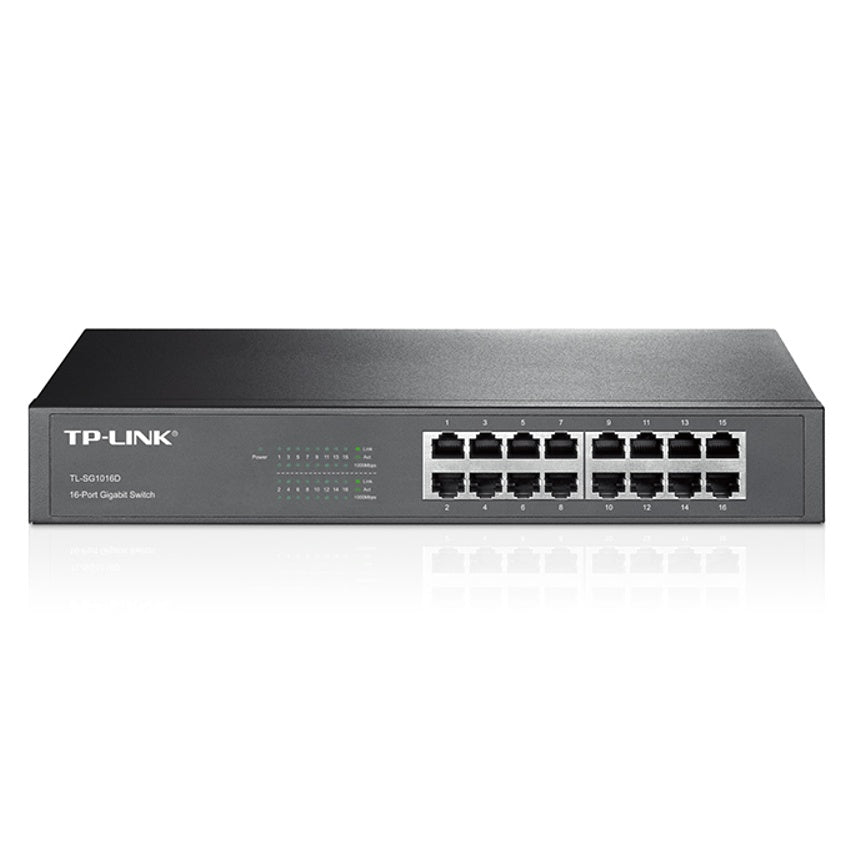 Tp-link, Switch De Escritorio 16 Puertos Gigabit, Tl-sg1016d