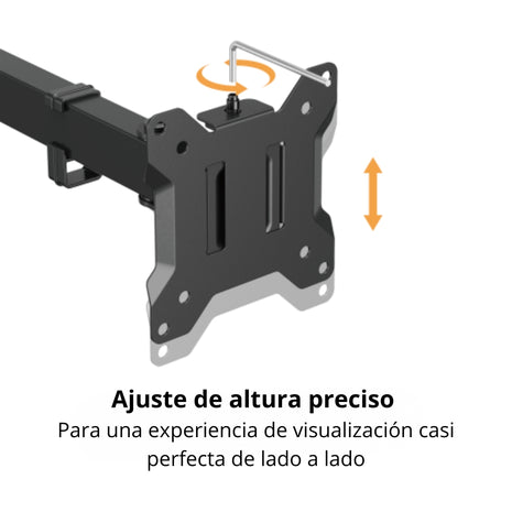 Soporte 4 Monitores Escritorio 17-32" TECHGO SPM-1145 Brazo Ajustable Ergonómico Multitarea