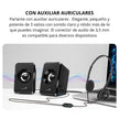 Parlantes USB Genius SP-U125 Sonido Estéreo 3W y Control de Volumen con Entrada 3.5mm - Negro