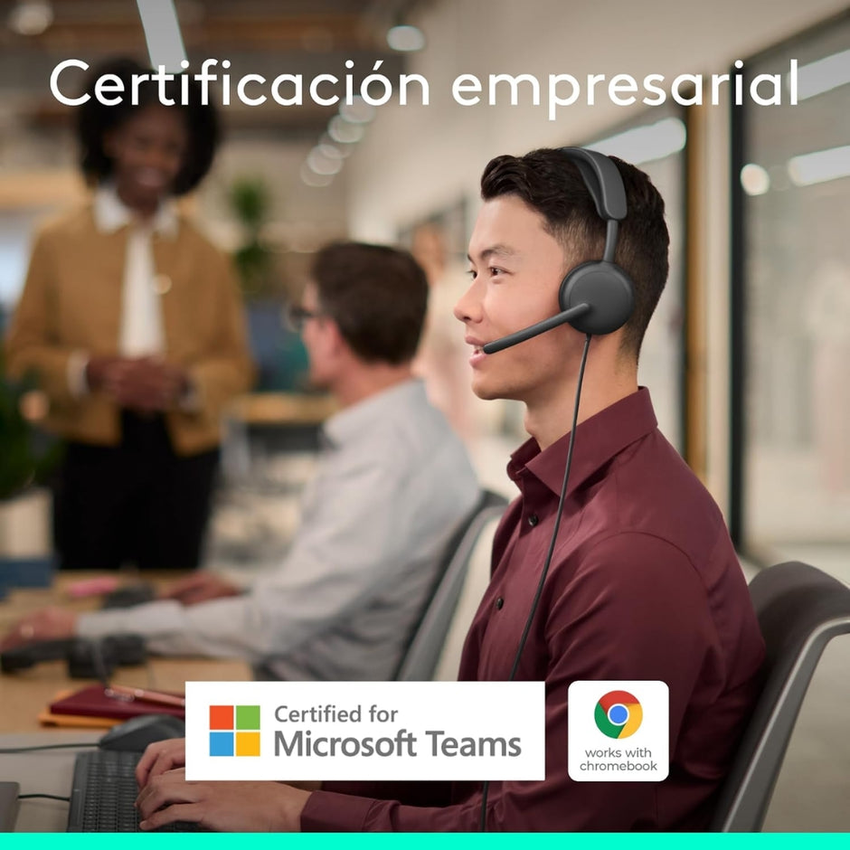 Audífonos Diadema Profesional Logitech Zone Wireless 2 ES Bluetooth ANC Híbrida Adaptativa - Grafito