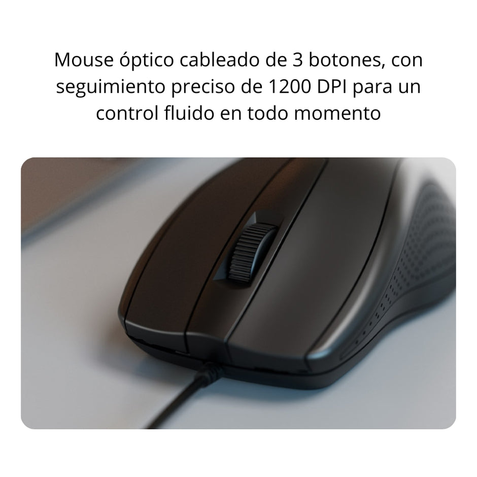 Mouse Alambrico Xtech Xtm-206 Optico 3 Botones Usb