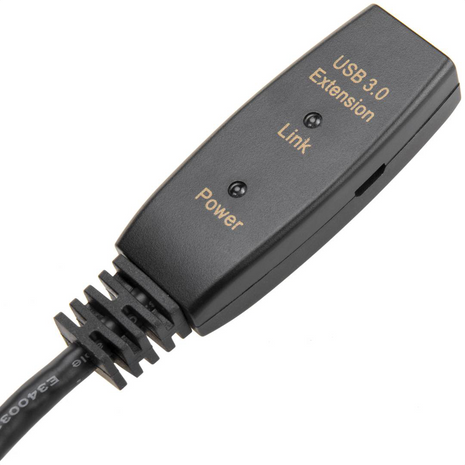 Cable Activo Extensión USB 3.0 Macho a Hembra de 20 Metros Alta Velocidad 5Gbps para PC y Periféricos