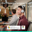Audífonos Diadema Profesional Logitech Zone Wireless 2 ES Bluetooth ANC Híbrida Adaptativa - Blanco Crudo