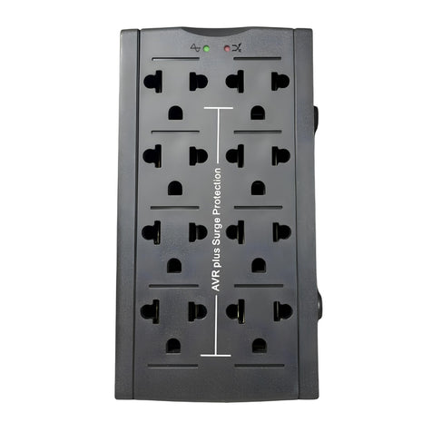 Regulador de Voltaje Automático Unitec I-682 1600VA/800W con 8 Tomas + USB y USB-C