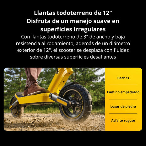 Patineta Eléctrica Xiaomi Scooter 6 Ultra 1200W, 75km, Llantas 12” Todoterreno + Casco Xiaomi