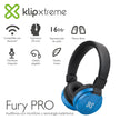 Diadema Inalámbrica Bluetooth Klip Xtreme Fury Pro KWH-001 con Micrófono Azul