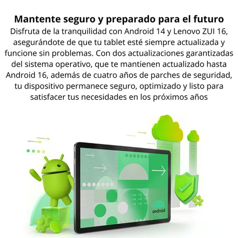 Tablet Lenovo Tab Pantalla IPS 10.1" Wi-Fi 128GB/4GB 8MP 5100mAh + Folio Case + Audífonos E310 - Gris