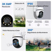 Cámara WiFi TP-Link Tapo C530WS 360° 3K 5MP para Exteriores con Visión Nocturna a Color y Detección IA Avanzada + Micro SD 128GB