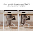 Xtech Soporte Universal XTA600 CPU/UPS Ajustable 360° Acero Alta Resistencia Bajo Escritorio/Pared