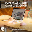Logitech M240 Silent Ratón Bluetooth Inalámbrico 90% Más Silencioso Compacto y Cómodo - Rosa