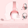 Diadema Gamer Redragon Zeus X con Cable, Controlador de Audio, Rosa