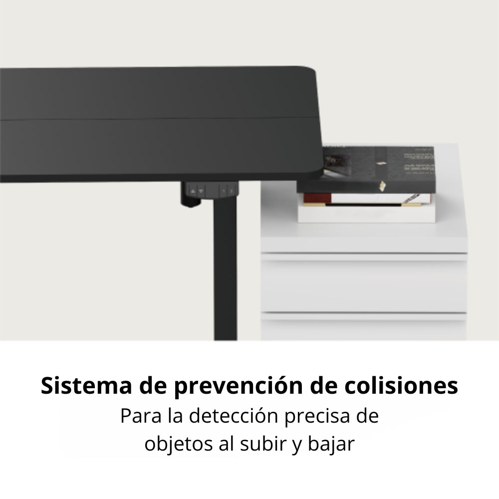 Escritorio Eléctrico de Altura Ajustable TechGo DMTB3-CA Diseño Ergonómico y Moderno - Rústico