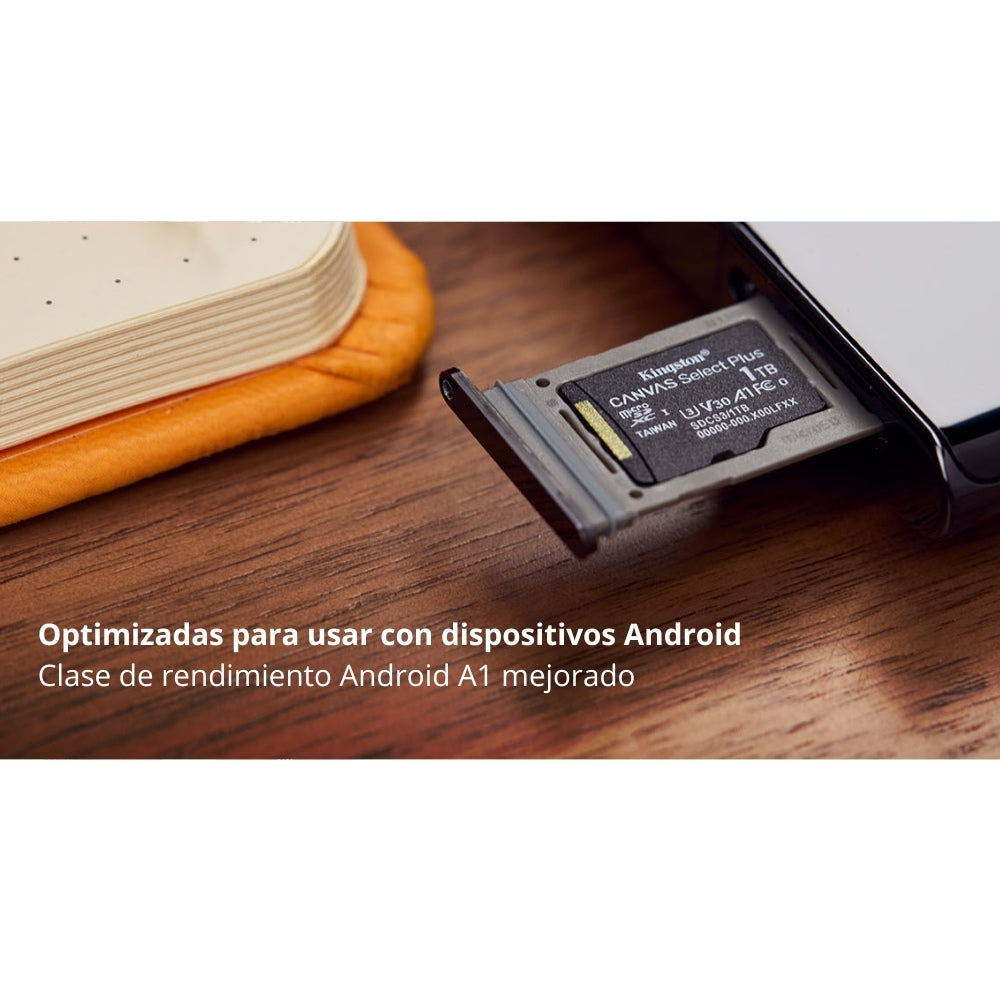 Memoria Micro SD Kingston 64GB Canvas Select Plus A1 C10 U1 V10 100MB/s con Adaptador SD - Original