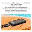 Power Bank con Carga Solar Xtech XPB-100 10000 mAh Linterna Led 4 Cargadores