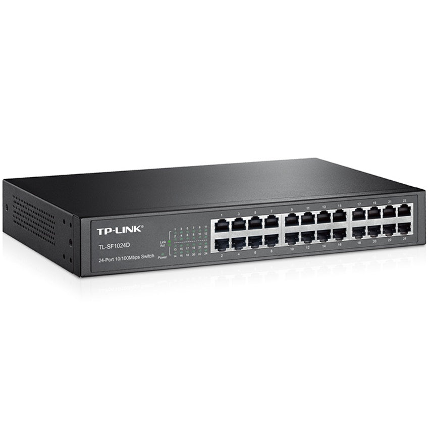 Switch 24 Puertos 10/100 Escritorio/rack, Tp-link Tl-sf1024d