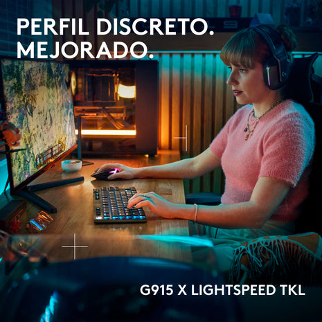 Teclado Gamer Inalámbrico Logitech G915 X Lightspeed Rgb