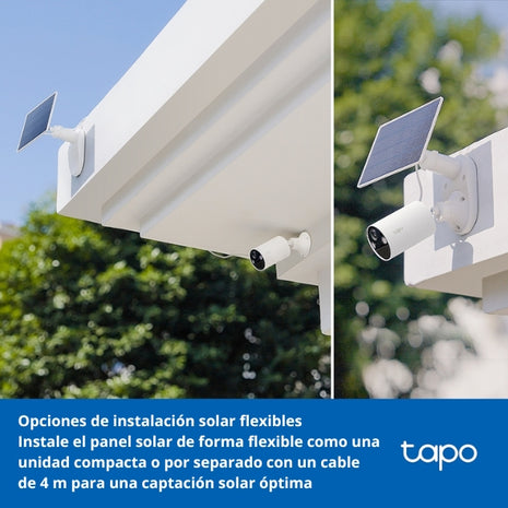 Panel Solar Tp-link Tapo A201, para Cámara con Batería Recargable, Proteccion IP65, Cable de 4 Metros
