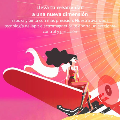 Tableta Gráfica One by Wacom Small CTL-472 USB 2540 LPI Lápiz sin Pila 2048 Niveles - Negro/Rojo