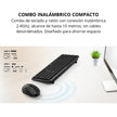 Combo Teclado y Mouse Inalámbrico Genius Luxemate Q8100 Negro con Diseño Slim y Conexión USB Negro