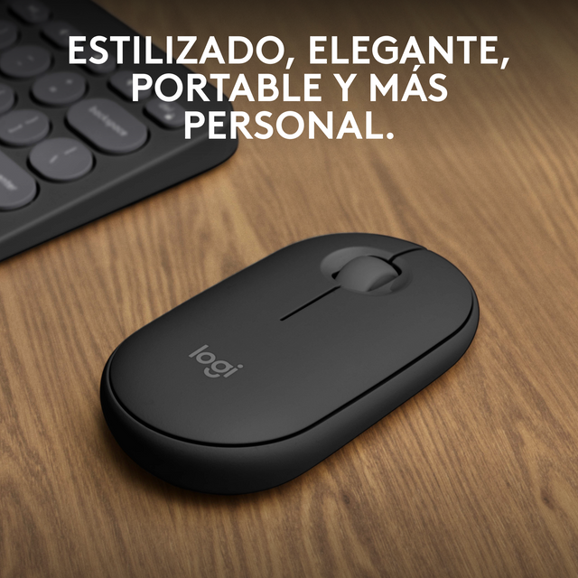 Mouse Bluetooth Multidispositivo Logitech Pebble 2 M350s, Negro