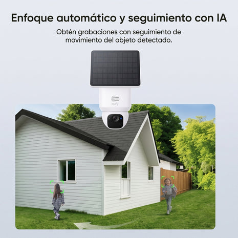 Cámara de Seguridad Wi‑Fi Panel Solar Eufy SoloCam E30 2K Seguimiento IA 360° Visión Nocturna IP65