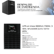 UPS Online Forza FDC-RT1000VA 1000VA 700W Onda Senoidal Pura Doble Conversión 120V