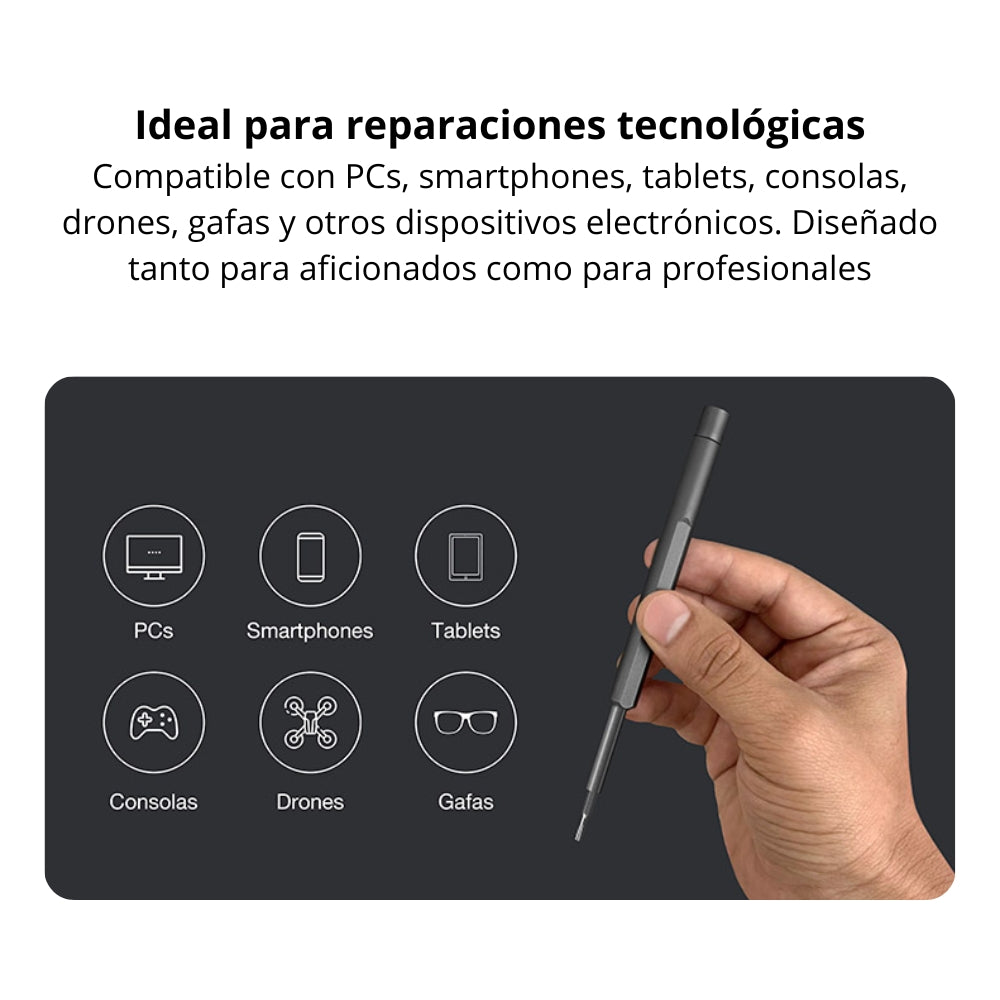 Kit Destornillador Alta Precisión 25 en 1 Xtech XTA-820