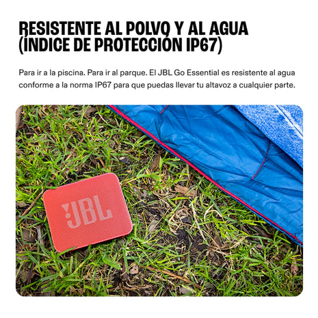 Parlante Inalámbrico JBL Go Essential 2 Bluetooth 4.2 Hasta 5h Batería IP67 Resistente Negro