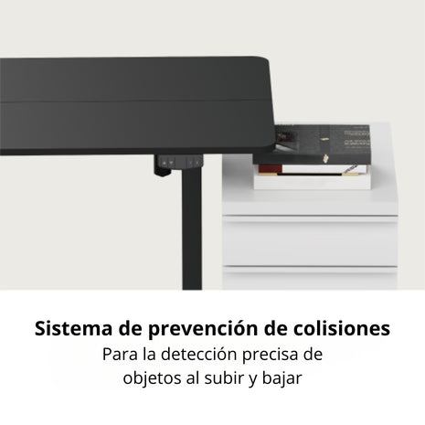 Escritorio Eléctrico de Altura Ajustable TechGo DMTB3-NE Diseño Ergonómico y Moderno - Negro