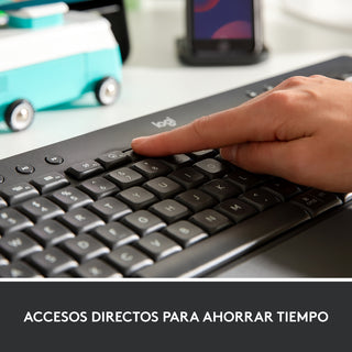 Teclado Inalámbrico BT/Bolt Logitech Signature K650 con Diseño Confortable, Grafito