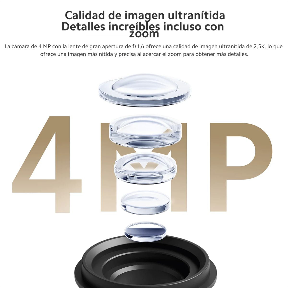 Xiaomi Cw300, Cámara Seguridad Exterior Ip66 4mp Color Noche