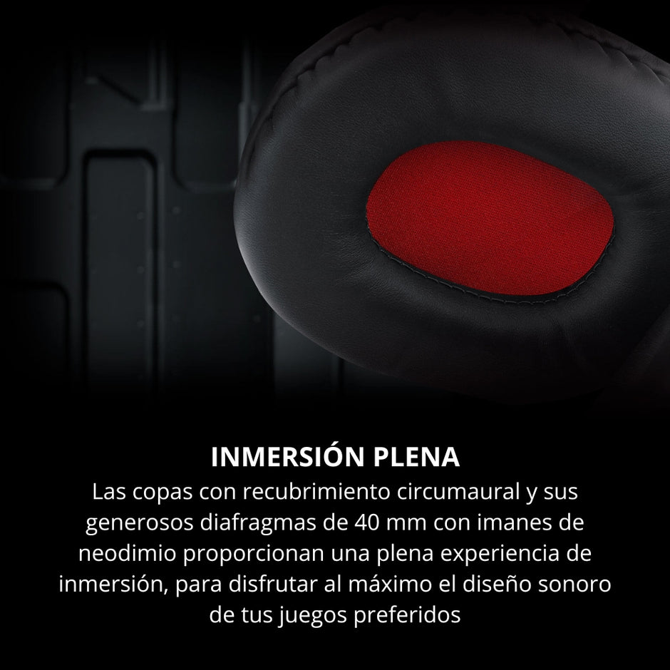 Audífonos Diadema Gamer Redragon H120 Ares RGB Micrófono Abatible Control de Volumen Conector 3.5mm USB