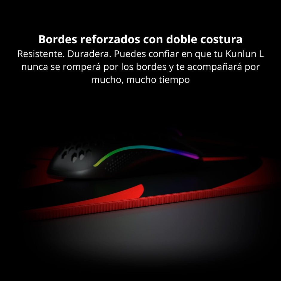 Pad Mouse Gamer Redragon Kunlun P006A 88cm x 42cm Tipo Speed - Negro/Rojo