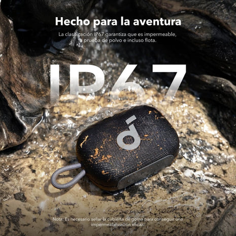 Parlante Bluetooth Soundcore Select 4 Go Protección IP67 Sumergible 5W Batería 20h Correa de Mano - Morado