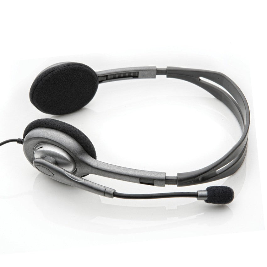 Diadema Estéreo Logitech H111 Micrófono Con Supresión Ruidos