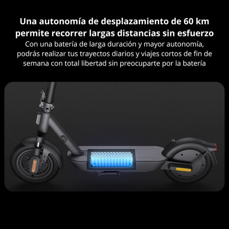 Patineta Eléctrica Xiaomi Scooter 5 Plus con Silla 900W, 60km de Autonomía, Llantas 12” + Casco Xiaomi