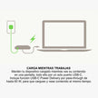 Adaptador Belkin AVC001btBK USB‑C a VGA con Carga Power Delivery 60W Full HD 1080p