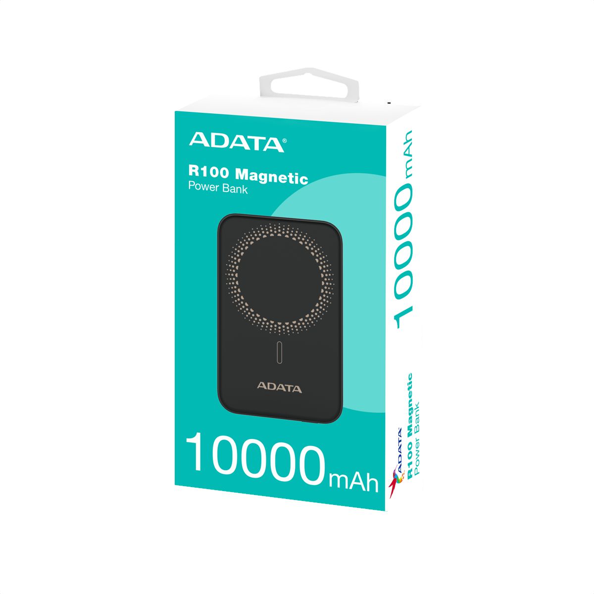 Power Bank ADATA R100 10000mAh Magnético con Carga Inalámbrica Qi y 20W USB-C PD para iPhone y Android