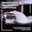 Mouse Gamer Inalámbrico Logitech G502 X PLUS RGB HERO 25K DPI 13 Botones - Blanco