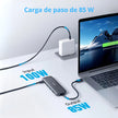 Hub USB-C 5 en 1 Anker 332 con HDMI 4K, 2 USB-A, USB-C y Power Delivery 100W para Laptop