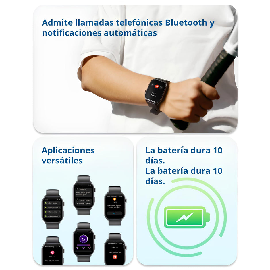 Reloj Inteligente Smartwatch XKIM X-PRO Llamadas Bluetooth 5.3 TFT 2.0” 320x386px 300mAh Caja Metal IP68